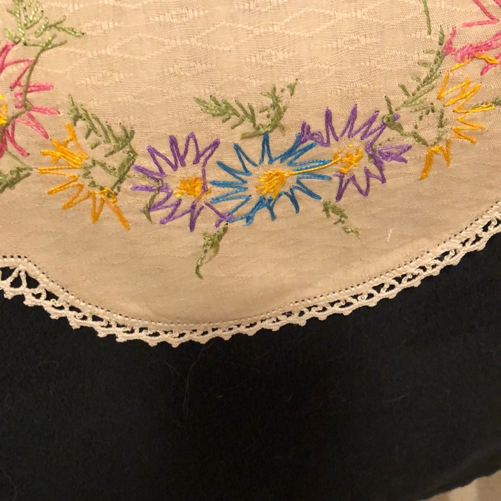 Embroidered table runner